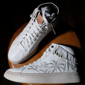UGG High Lace Fringe Sneakers